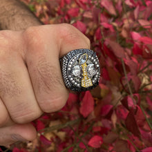 2024 PREMIUM Fantasy Football Championship Ring | Gunmetal tone | with Stand
