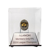 2024 RING INCLUDED Customizable Display Case | Fantasy Football Championship Ring