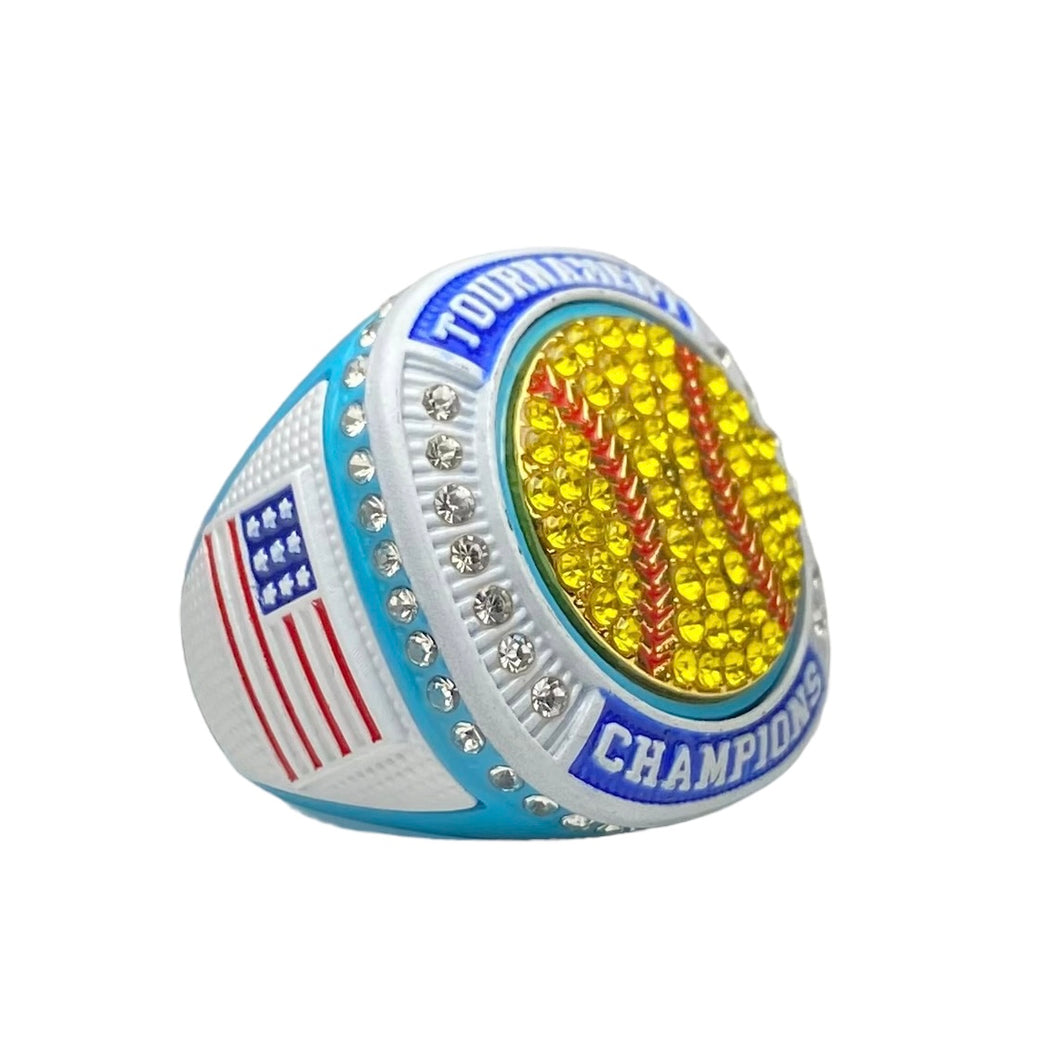 Baby Blue & White Champion