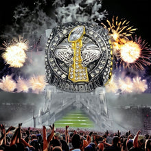 2024 PREMIUM Fantasy Football Championship Ring | Gunmetal tone | with Stand