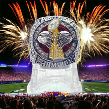 2024 PREMIUM Fantasy Football Championship Ring | Gunmetal tone | with Stand