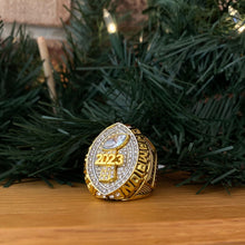 *PREMIUM* 2023 FANTASY FOOTBALL CHAMPIONSHIP RING Gold tone Trophy with Stand
