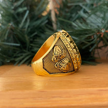 *PREMIUM* 2023 FANTASY FOOTBALL CHAMPIONSHIP RING Gold tone Trophy with Stand