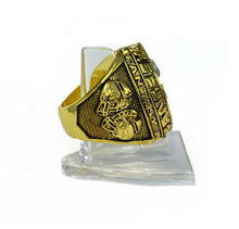 *PREMIUM* 2023 FANTASY FOOTBALL CHAMPIONSHIP RING Gold tone Trophy with Stand