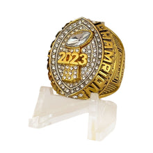 *PREMIUM* 2023 FANTASY FOOTBALL CHAMPIONSHIP RING Gold tone Trophy with Stand