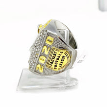 2020 Fantasy Football Championship Ring | Massive Silver and Gold Tone Award Trophy for FFL Champion | with Stand