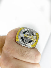 2020 Fantasy Football Championship Ring | Massive Silver and Gold Tone Award Trophy for FFL Champion | with Stand