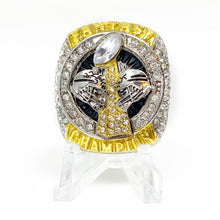 2020 Fantasy Football Championship Ring | Massive Silver and Gold Tone Award Trophy for FFL Champion | with Stand