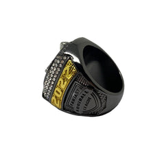 2022 PREMIUM Fantasy Football Championship Ring | Gunmetal tone | with Stand