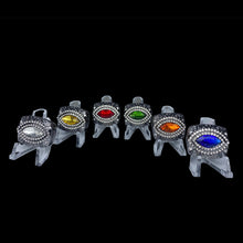 2022 Fantasy Football Championship Ring | Gunmetal tone Color Stones | with Stand