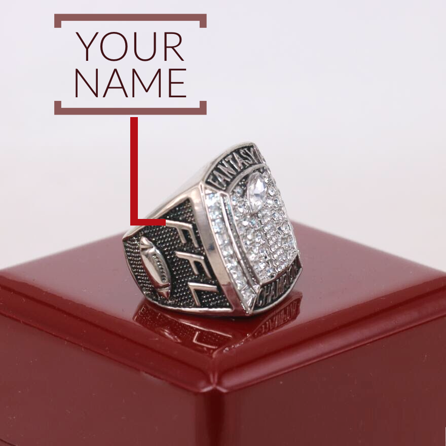 Fantasy Football League (2011) Championship Ring 12 / with Box / Gold