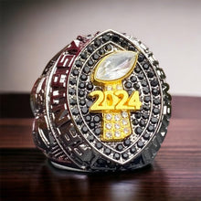 Premium 2024 FANTASY FOOTBALL CHAMPIONSHIP RING Gunmetal Black + Gold