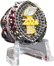 Premium 2024 FANTASY FOOTBALL CHAMPIONSHIP RING Gunmetal Black + Gold