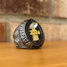 Premium 2024 FANTASY FOOTBALL CHAMPIONSHIP RING Gunmetal Black + Gold