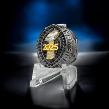 Premium 2025 FANTASY FOOTBALL CHAMPIONSHIP RING Gunmetal Black + Gold