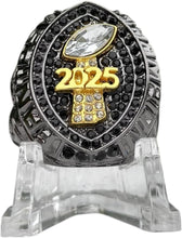 Premium 2025 FANTASY FOOTBALL CHAMPIONSHIP RING Gunmetal Black + Gold