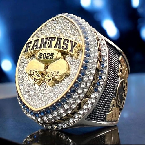 MASSIVE 2025 FANTASY FOOTBALL CHAMPIONSHIP RING Silver+ Gold