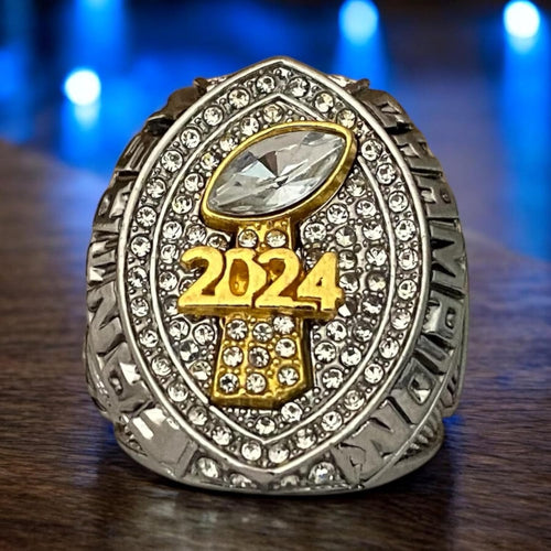 Premium 2024 FANTASY FOOTBALL CHAMPIONSHIP RING Silver