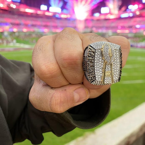 HUGE 2024 FANTASY FOOTBALL CHAMPIONSHIP RING Silver+ Gold