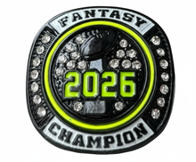 Neon Yellow or Green 2026 Fantasy Football Championship Ring