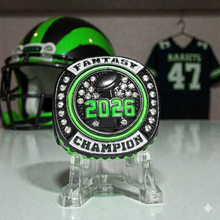 Neon Yellow or Green 2026 Fantasy Football Championship Ring