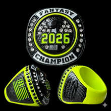 Neon Yellow or Green 2026 Fantasy Football Championship Ring