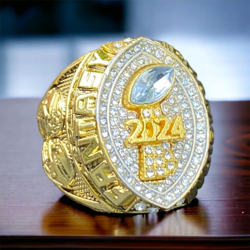 Premium 2024 FANTASY FOOTBALL CHAMPIONSHIP RING Gold and Silver