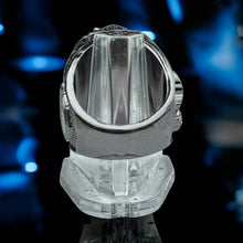 Premium 2025 FANTASY FOOTBALL RING Gunmetal + Gold (Blue Stones)