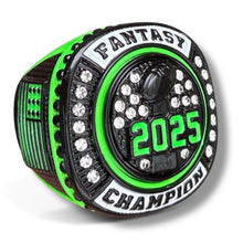 2025 Fantasy Football Championship Ring Neon Yellow or Green