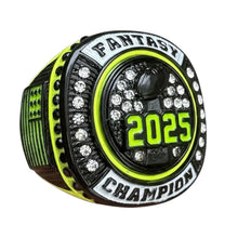2025 Fantasy Football Championship Ring Neon Yellow or Green