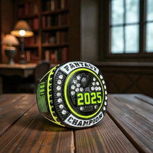 2025 Fantasy Football Championship Ring Neon Yellow or Green