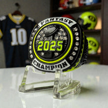 2025 Fantasy Football Championship Ring Neon Yellow or Green