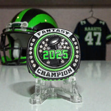 2025 Fantasy Football Championship Ring Neon Yellow or Green