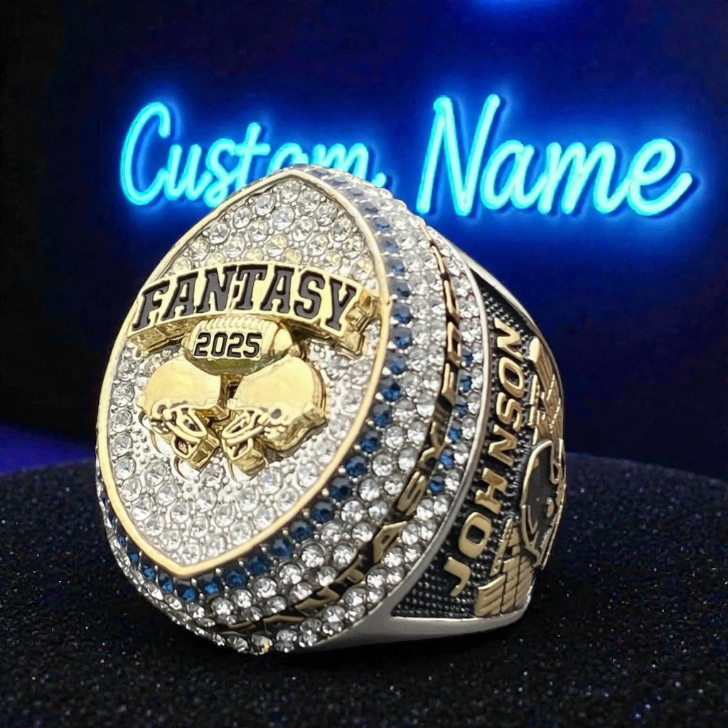 CUSTOM NAME 2025 Fantasy Football Ring MASSIVE