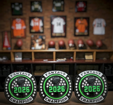 Neon Yellow or Green 2026 Fantasy Football Championship Ring