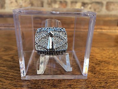 Clear Championship Ring Display Case Box Stand