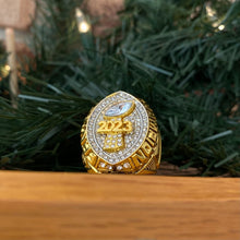 *PREMIUM* 2023 FANTASY FOOTBALL CHAMPIONSHIP RING Gold tone Trophy with Stand