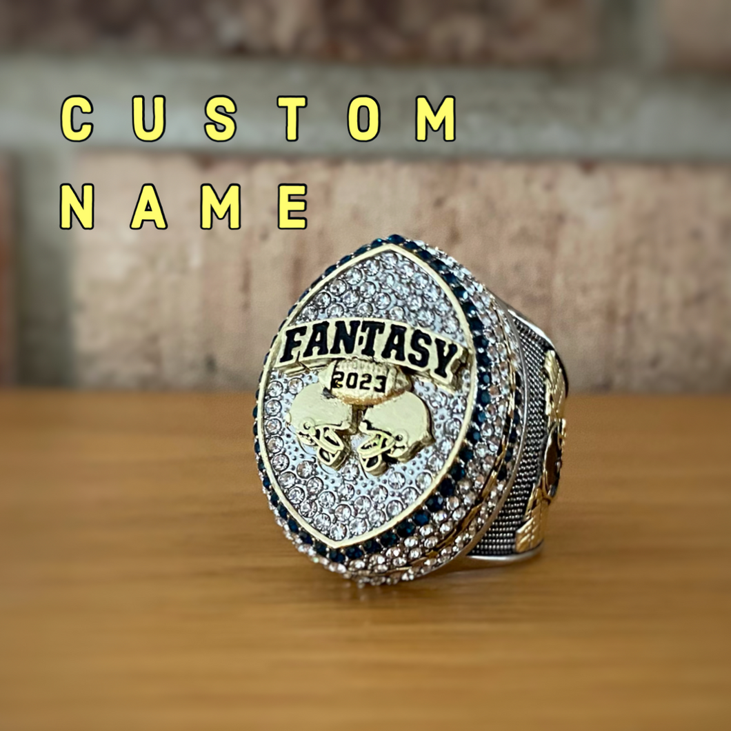 CUSTOM NAME 2023 Fantasy Football Championship Ring MASSIVE