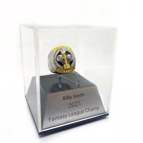 2022 RING INCLUDED Customizable Display Case | Fantasy Football Championship Ring