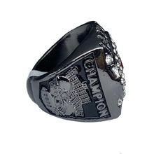 2022 Fantasy Football Championship Ring | Gunmetal tone Color Stones | with Stand